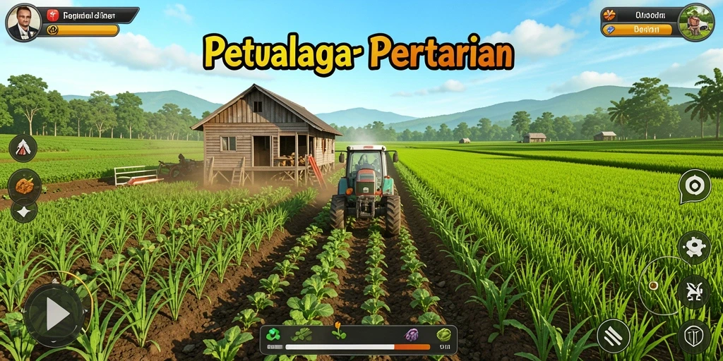 Screenshot API77 menampilkan gameplay pertanian yang seru dan interaktif.