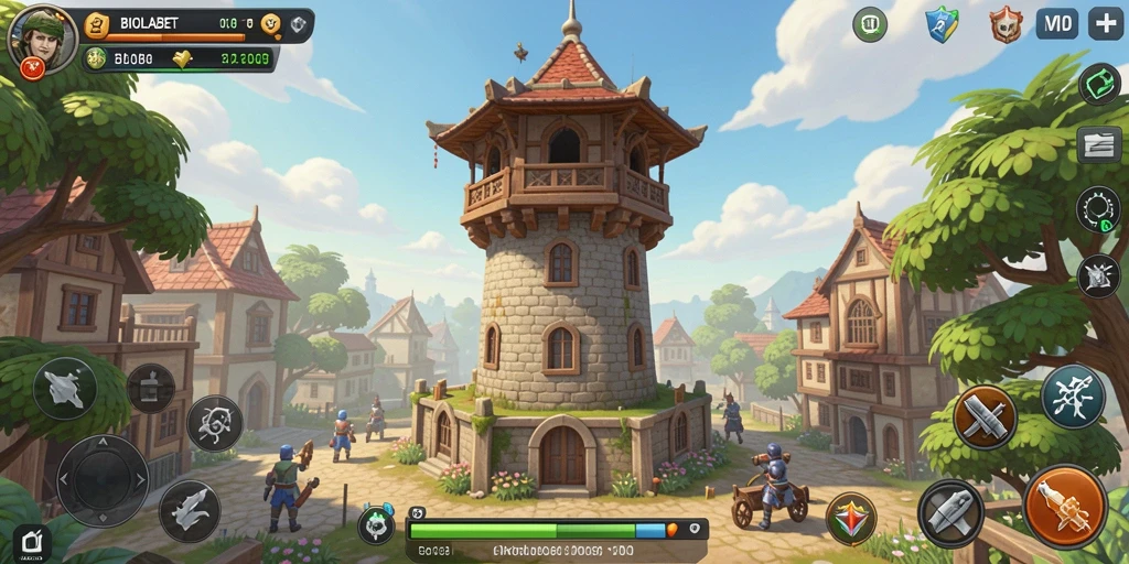 Screenshot utama BIOLABET menampilkan aksi seru dalam game Tower Defense.