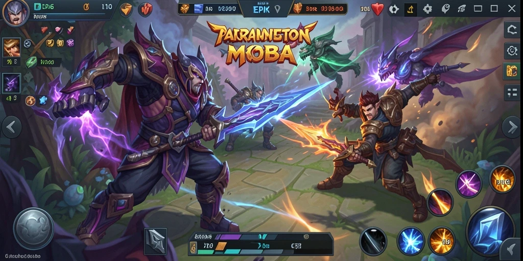 Screenshot D06 menunjukkan aksi seru dalam gameplay MOBA.