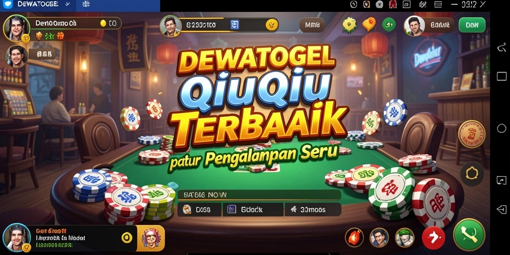Tampilan gameplay QiuQiu yang mendebarkan di DEWATOGEL.