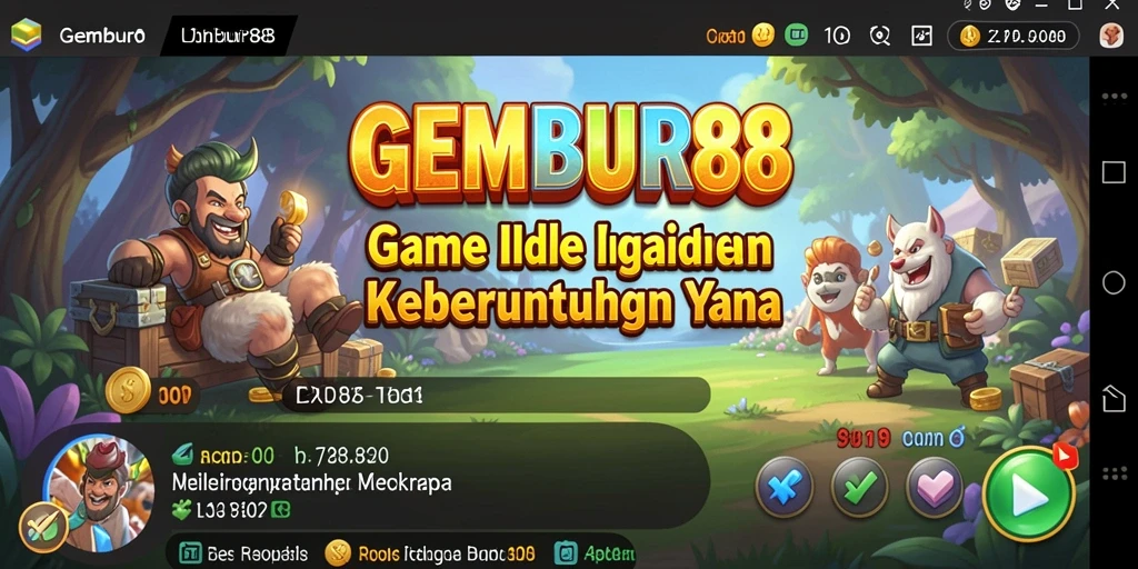 Tampilan gameplay GEMBUR88 yang menarik dan interaktif.