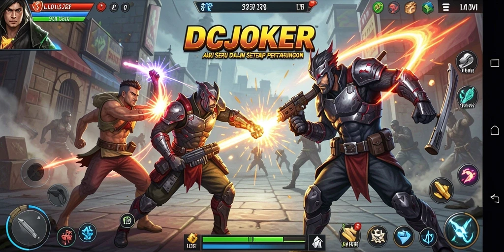 Tampilan gameplay seru dalam IDCJOKER dengan pertarungan mendebarkan.