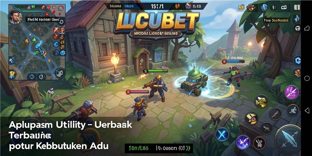 Screenshot utama LUCUBET menampilkan antarmuka aplikasi Utility yang sederhana.
