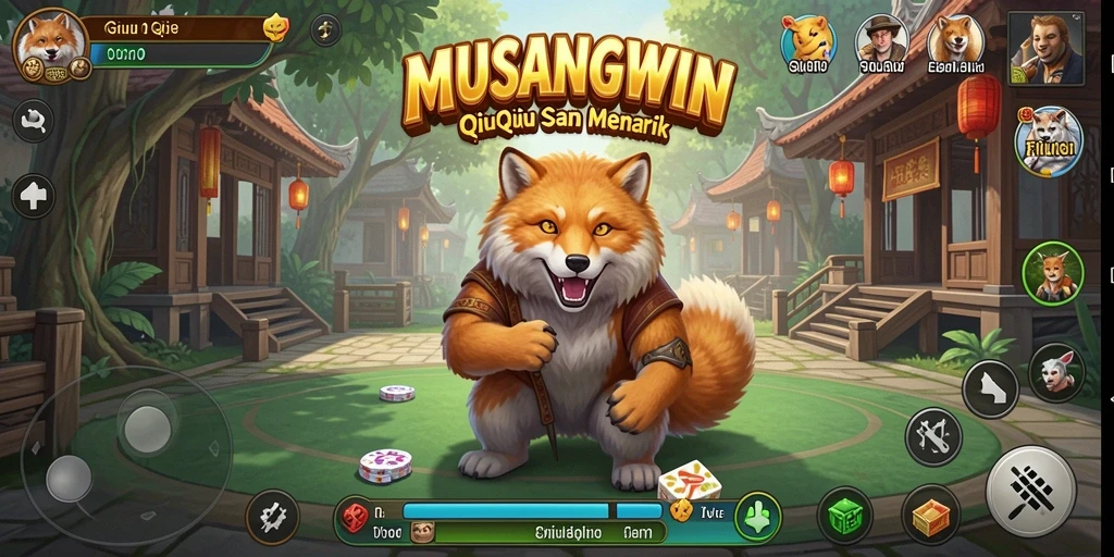 Screenshot gameplay QiuQiu yang menegangkan di MUSANGWIN.