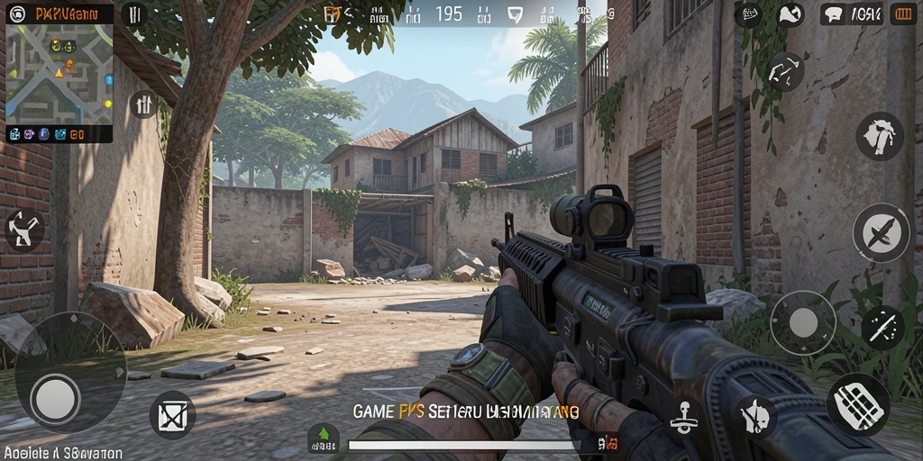 Tangkapan layar gameplay PK95 yang mendebarkan dalam aksi FPS.