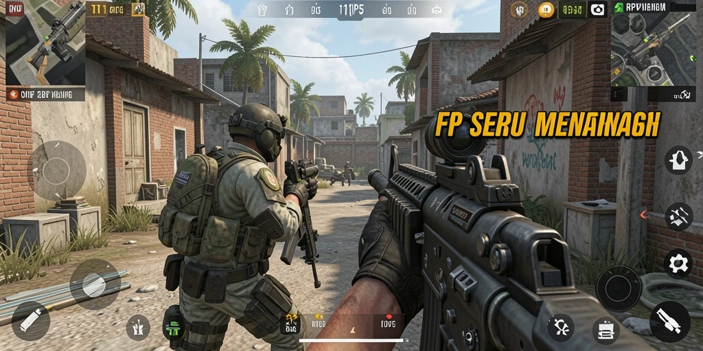 Tampilan gameplay RPVIP5 yang mendebarkan dan penuh aksi FPS.