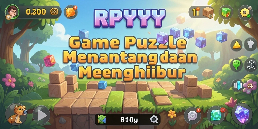 Tampilan menarik dalam gameplay Puzzle RPYYY yang menantang.