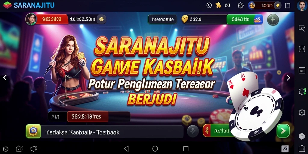 Tampilan gameplay seru dan interaktif dari SARANAJITU yang memikat.