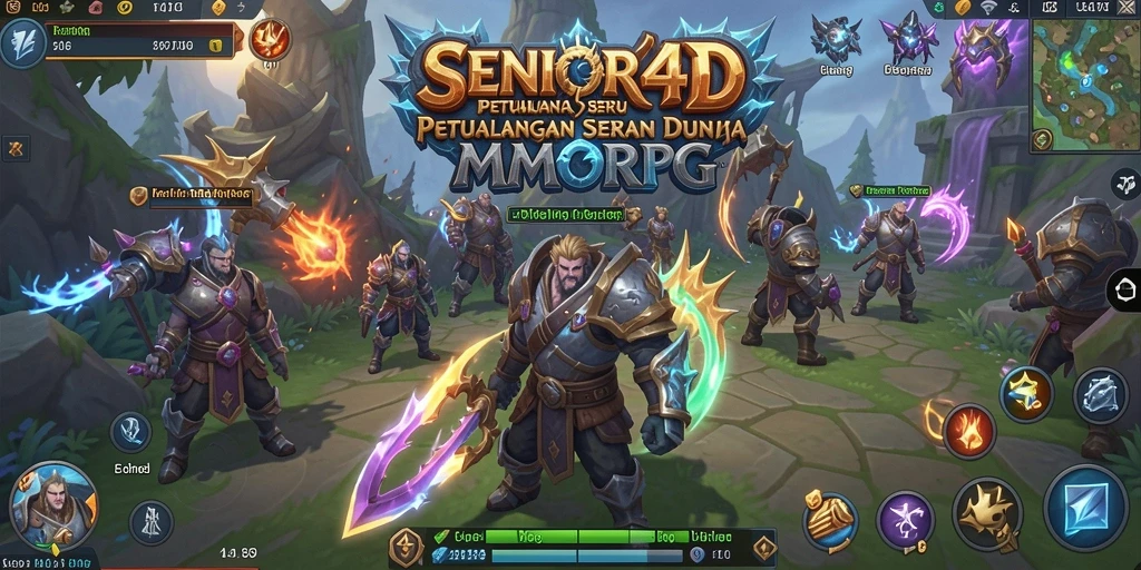 Tampilan gameplay SENIOR4D yang epik dan mengasyikkan.