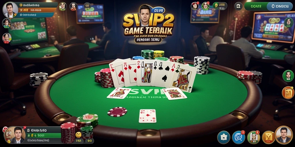 Tampilan gameplay Poker yang menarik dan seru di SVIP2.